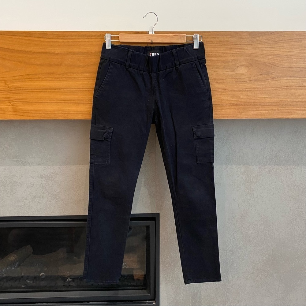 Fred by Fred Segal Black Cropped Cargo Pants, Size 25